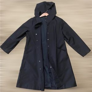 Eileen Fisher lightweight hooded trench Jacket